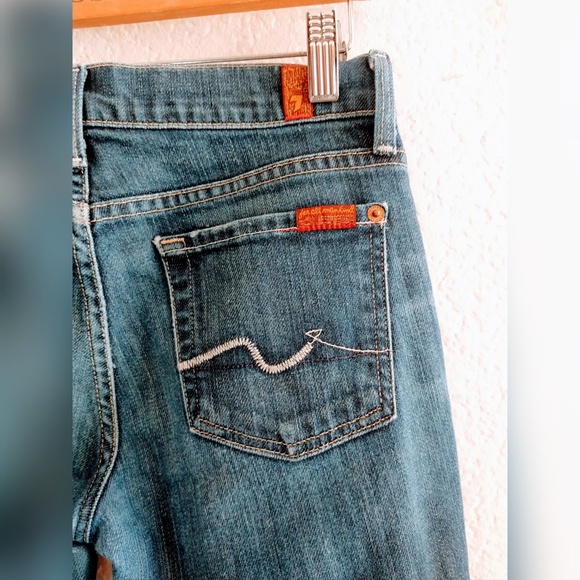 7 for all Mankind Straight Leg Jeans Size 25 - Picture 4 of 5